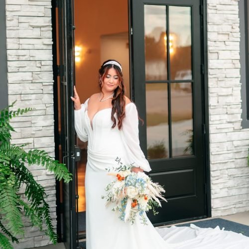 bride at door